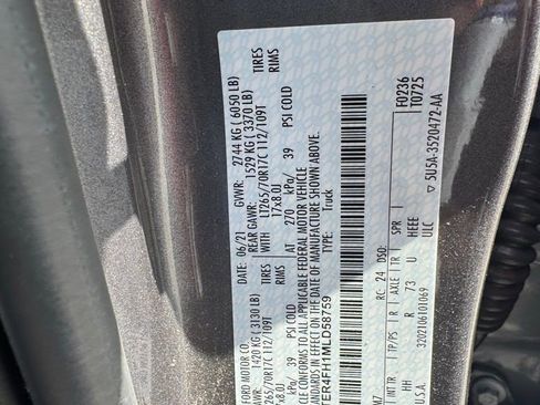 Used 2021 Ford Ranger Lariat w/ Tremor Off-Road Package image 10