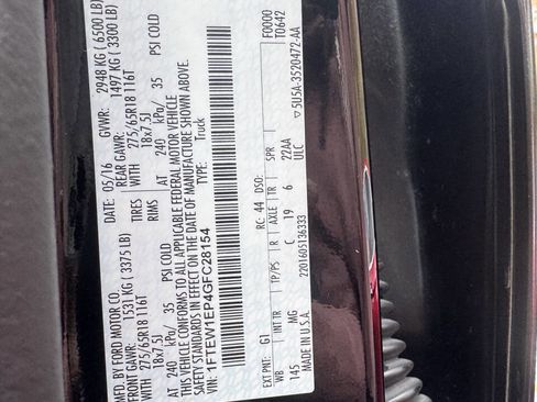 Used 2016 Ford F150 XLT w/ Equipment Group 302A Luxury image 14