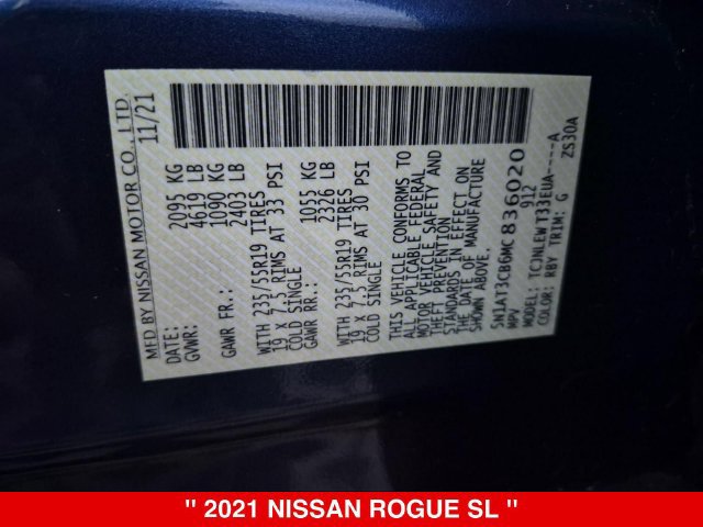 Used 2021 Nissan Rogue SL AWD/4WD image 40