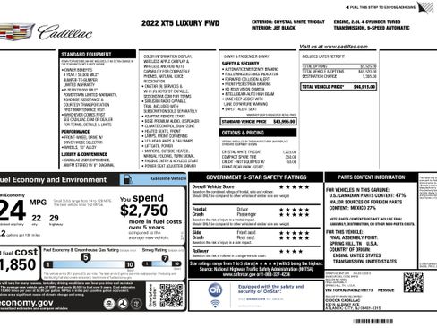 Used 2022 Cadillac XT5 Luxury image 2