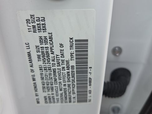 Used 2020 Honda Ridgeline RTL image 28