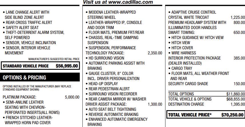 Certified 2024 Cadillac XT6 Premium Luxury w/ Platinum Package AWD/4WD image 2