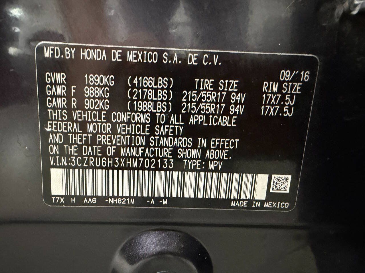 Used 2017 Honda HR-V LX image 30