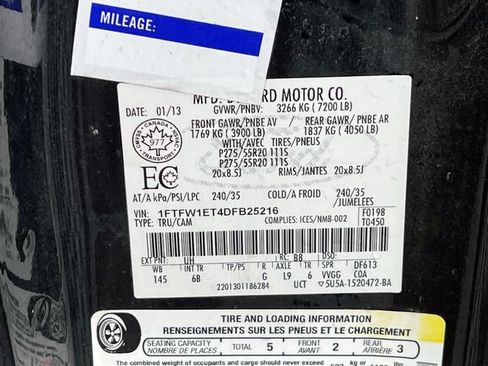 Used 2013 Ford F150 FX4 w/ Luxury Equipment Group AWD/4WD image 11