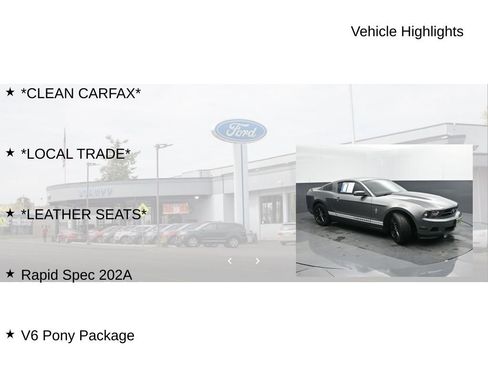 Used 2011 Ford Mustang Premium w/ 202A Rapid Spec Order Code image 19