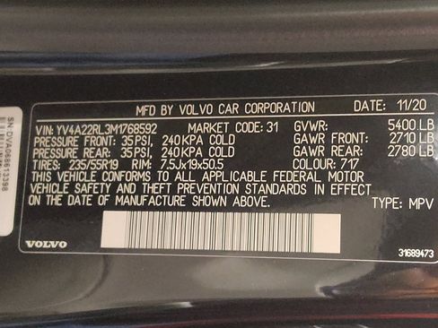 Used 2021 Volvo XC60 T6 Inscription AWD/4WD image 33