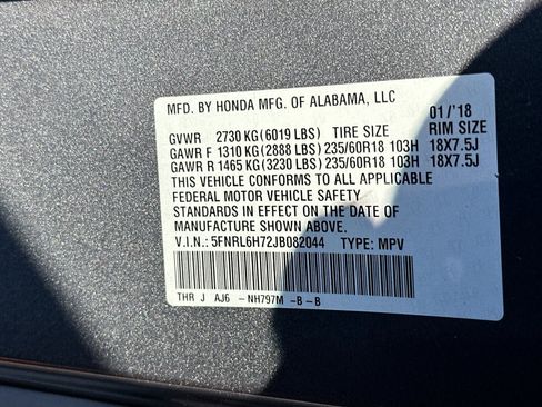 Used 2018 Honda Odyssey EX-L image 23