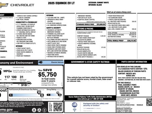 Used 2025 Chevrolet Equinox EV LT w/ Comfort Package image 2