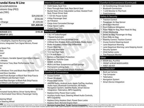 Used 2023 Hyundai Kona N Line w/ Cargo Package image 34