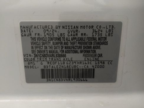 Used 2024 Nissan Versa S w/ S Plus Package FWD image 33