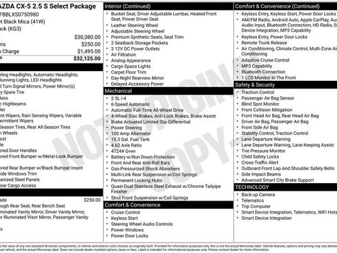 Used 2025 MAZDA CX-5 AWD 2.5 S w/ Select Package image 3