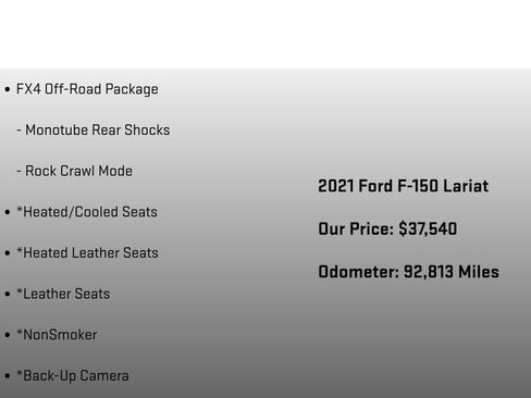 Used 2021 Ford F150 Lariat w/ Equipment Group 502A High AWD/4WD image 12