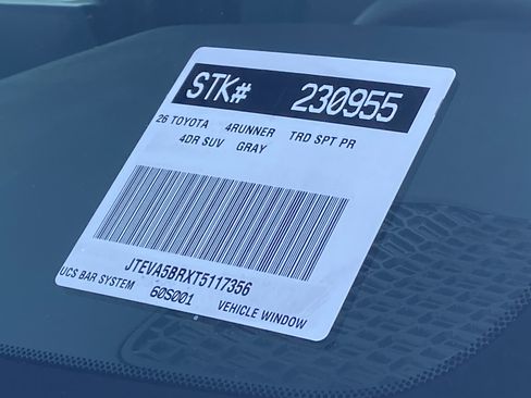 New 2026 Toyota 4Runner TRD Sport Premium AWD/4WD image 24