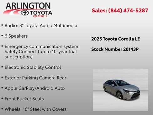 Used 2025 Toyota Corolla LE FWD image 4