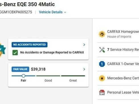 Certified 2023 Mercedes-Benz EQE 350+ 4MATIC SUV image 3