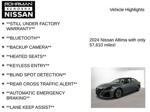 Certified 2024 Nissan Altima 2.5 SV image 7