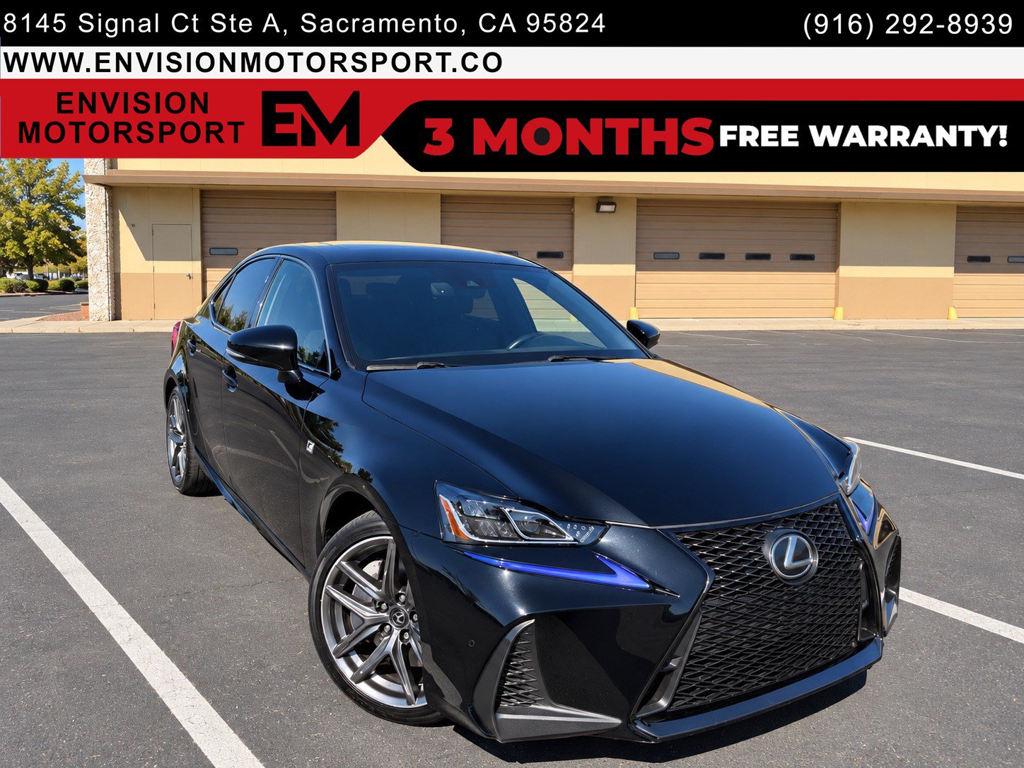 Used 2020 Lexus IS 300 F Sport w/ Blackline Edition RWD image 1