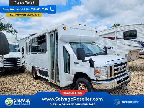 Used 2017 Ford E-450 and Econoline 450 Super Duty w/ Shuttle Bus Prep Package RWD image 1