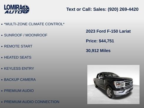 Used 2023 Ford F150 Lariat w/ Equipment Group 502A High AWD/4WD image 21