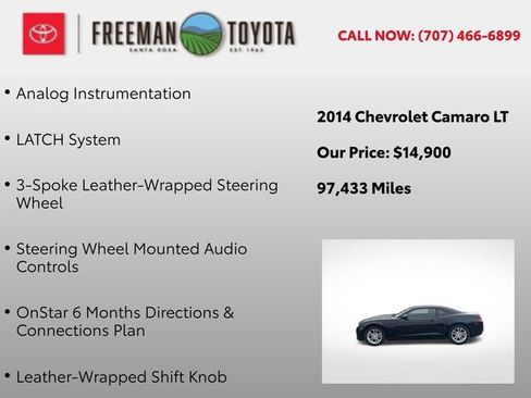 Used 2014 Chevrolet Camaro LT RWD image 13