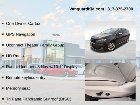 Used 2021 Chrysler Pacifica Limited w/ Uconnect Theater Family Group image 6