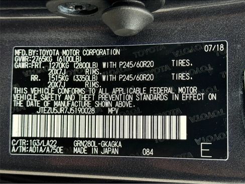 Used 2018 Toyota 4Runner Limited RWD image 21