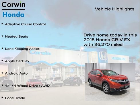 Used 2018 Honda CR-V EX image 6