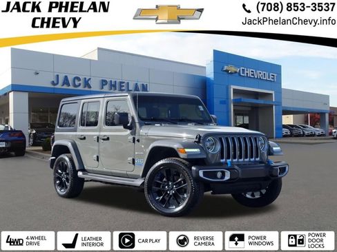 Used 2022 Jeep Wrangler Unlimited Sahara 4xe w/ Cold Weather Group image 1