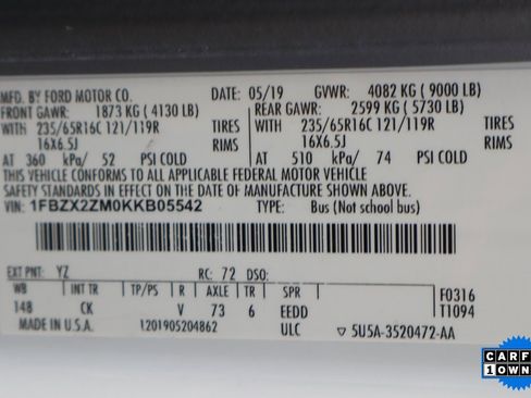 Used 2019 Ford Transit 350 XLT image 46