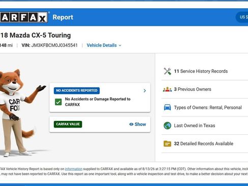 Used 2018 MAZDA CX-5 Touring AWD/4WD image 10