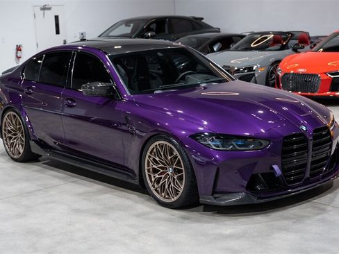 Used 2022 BMW M3 Competition w/ M Carbon Exterior Package RWD image 8