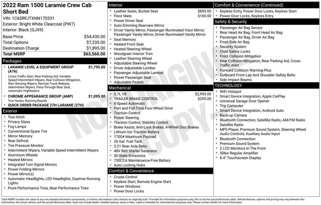 Used 2022 RAM 1500 Laramie AWD/4WD image 10