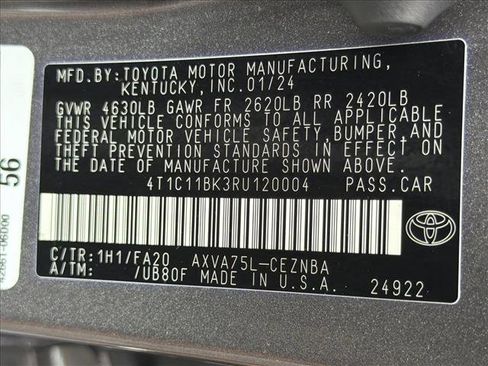 Used 2024 Toyota Camry LE w/ Cold Weather Package AWD/4WD image 25