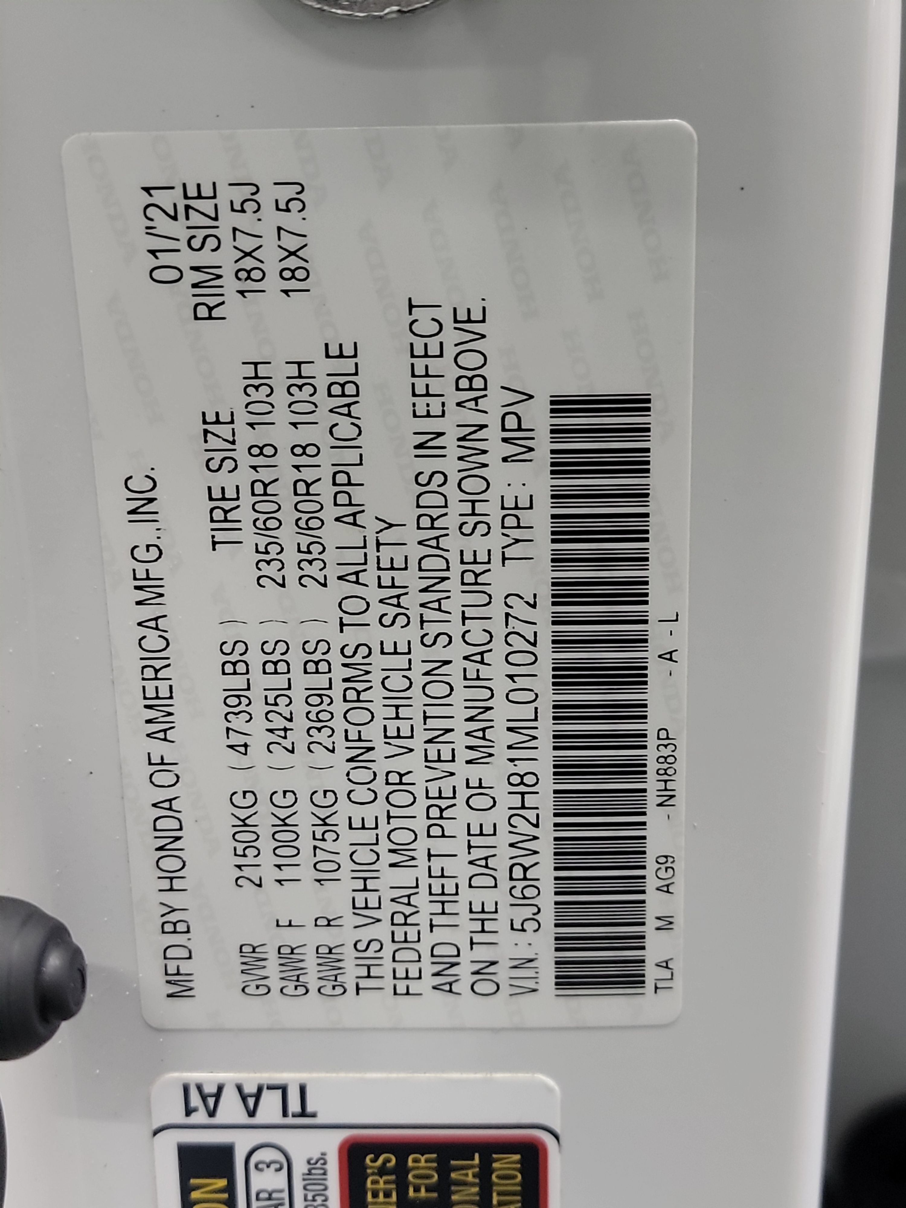 Used 2021 Honda CR-V EX-L image 33