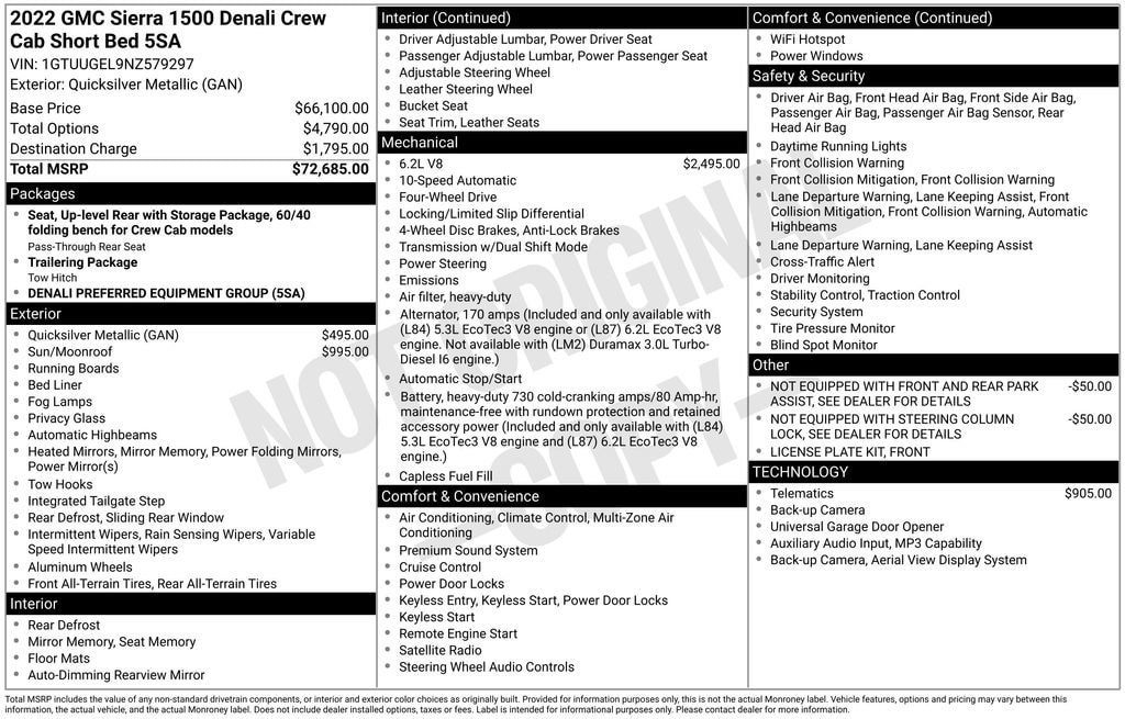 Certified 2022 GMC Sierra 1500 Denali AWD/4WD image 6