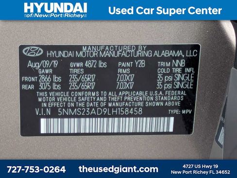 Used 2020 Hyundai Santa Fe SE w/ Cargo Package FWD image 34
