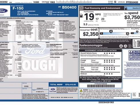 Used 2023 Ford F150 Lariat w/ Equipment Group 502A High AWD/4WD image 15