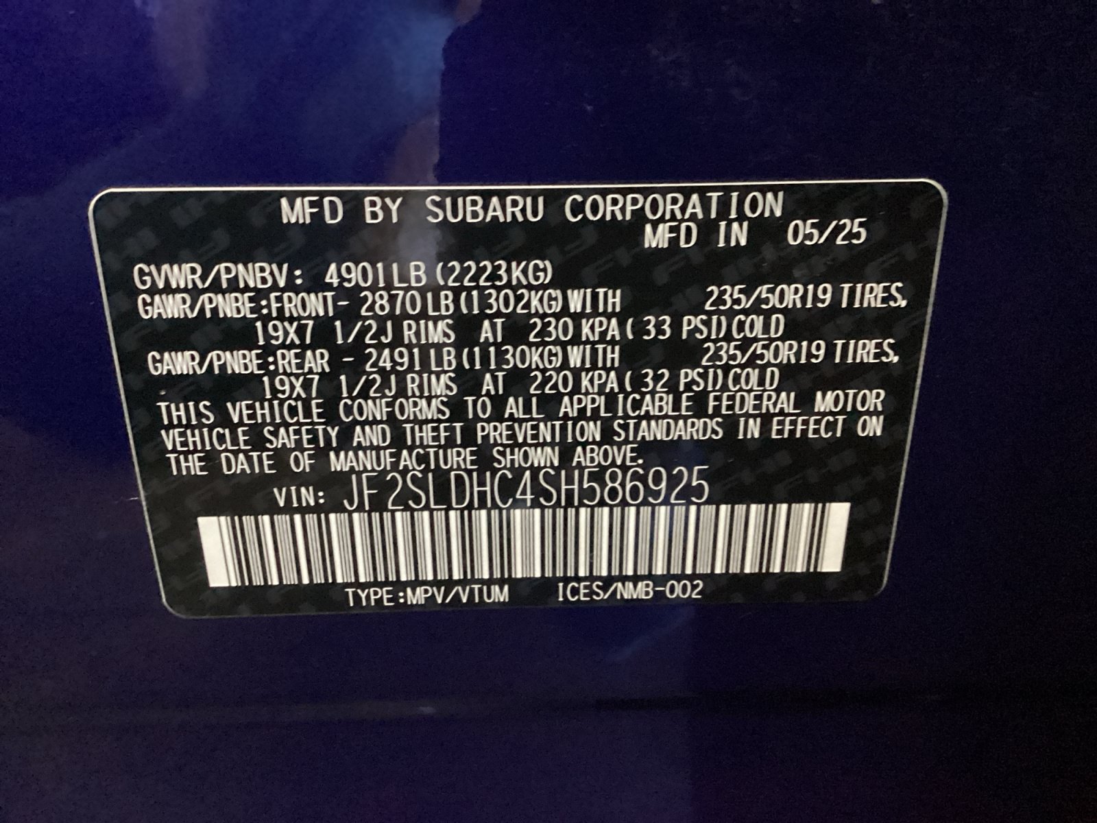 Certified 2025 Subaru Forester Sport AWD/4WD image 16