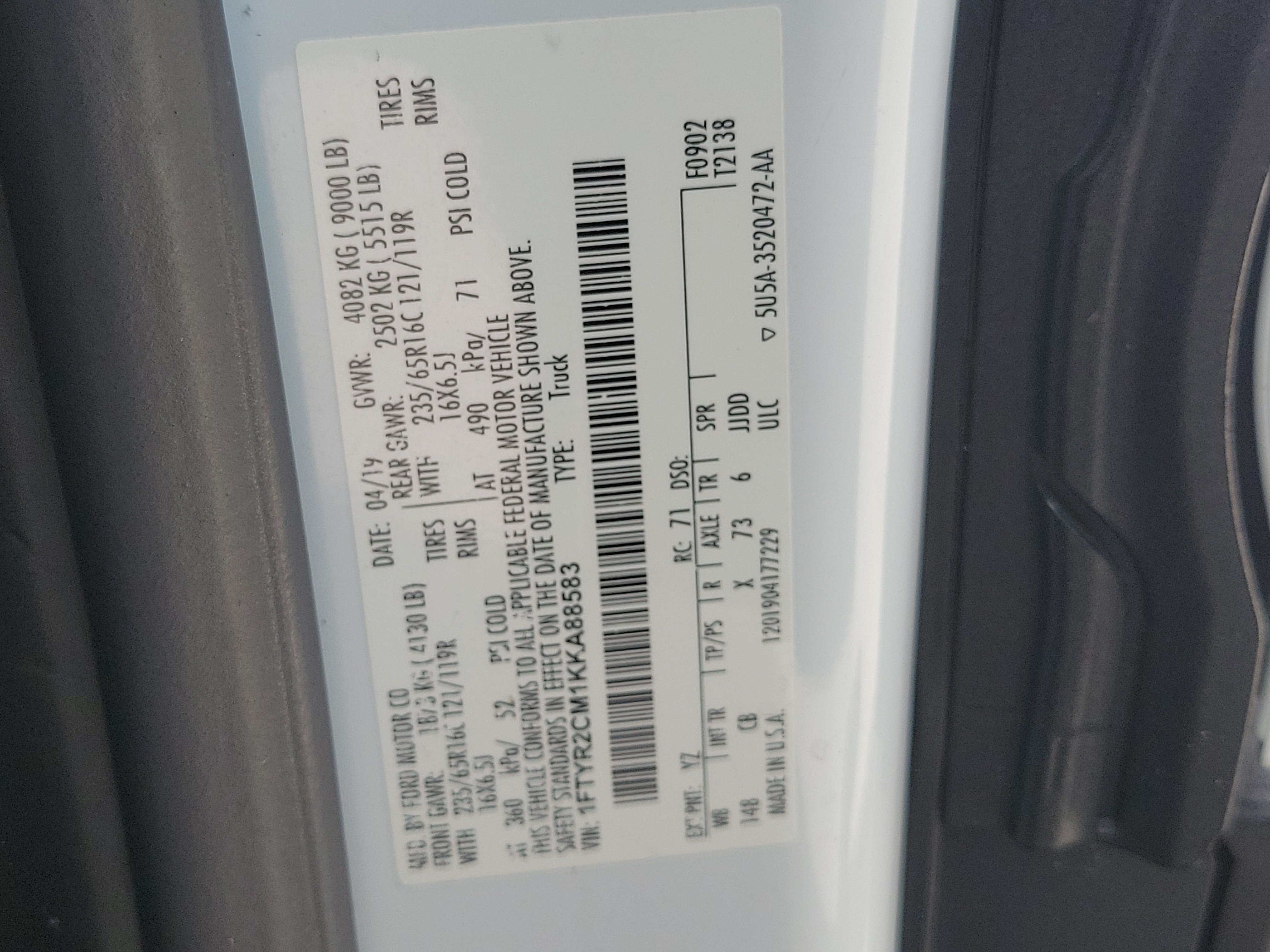 Used 2019 Ford Transit 250 148 Medium Roof w/ Interior Upgrade Package RWD image 31