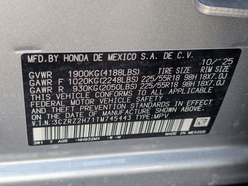 New 2026 Honda HR-V EX-L image 21