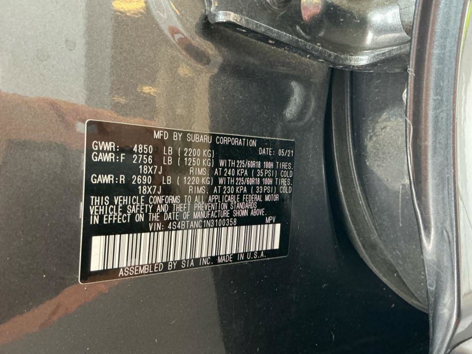 Certified 2022 Subaru Outback Limited AWD/4WD image 39