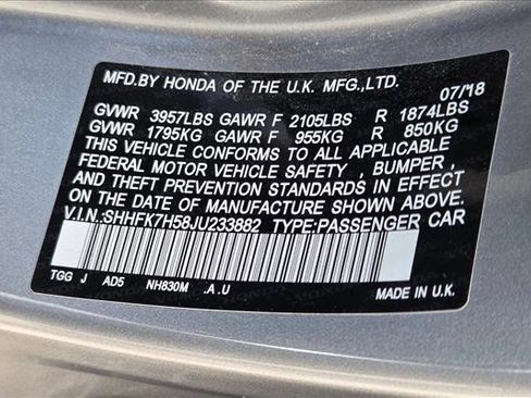 Used 2018 Honda Civic EX image 24