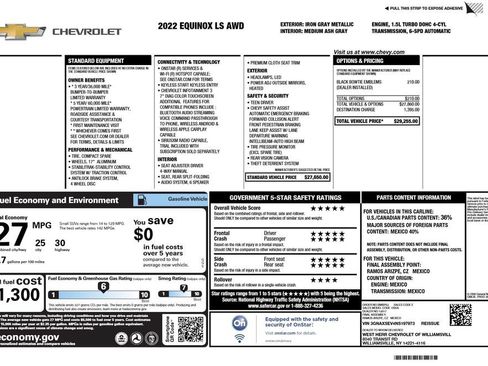 Used 2022 Chevrolet Equinox LS AWD/4WD image 3