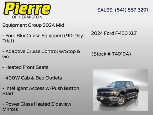 Used 2024 Ford F150 XLT w/ Equipment Group 302A MID AWD/4WD image 6