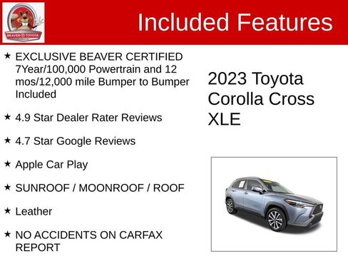 Used 2023 Toyota Corolla Cross XLE w/ Convenience Package FWD image 4