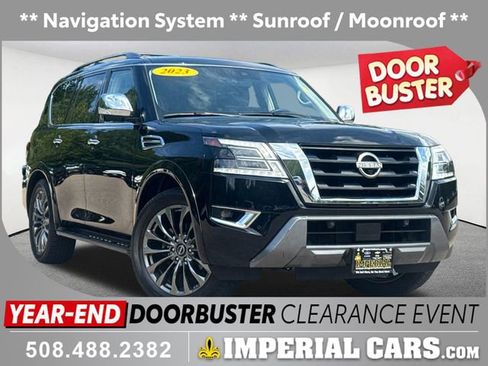 Used 2023 Nissan Armada Platinum w/ Captain's Chairs Package image 1