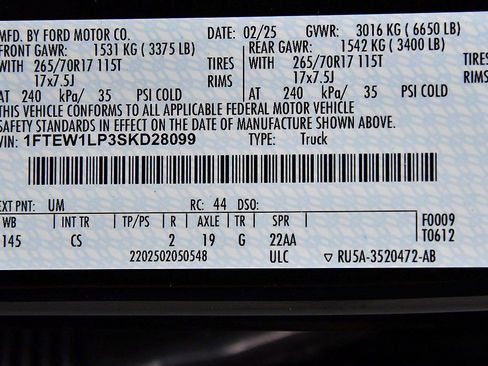 New 2025 Ford F150 XL w/ Equipment Group 103A High image 16