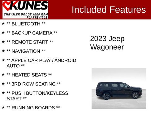 Used 2023 Jeep Wagoneer Series II AWD/4WD image 2