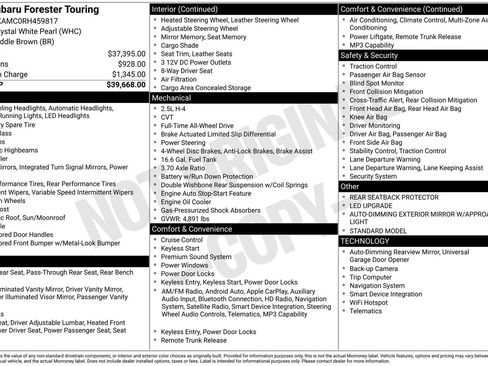 Certified 2024 Subaru Forester Touring AWD/4WD image 7