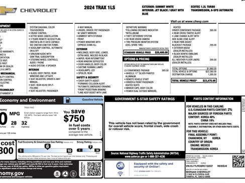 Used 2024 Chevrolet Trax LS w/ LS Convenience Package image 2